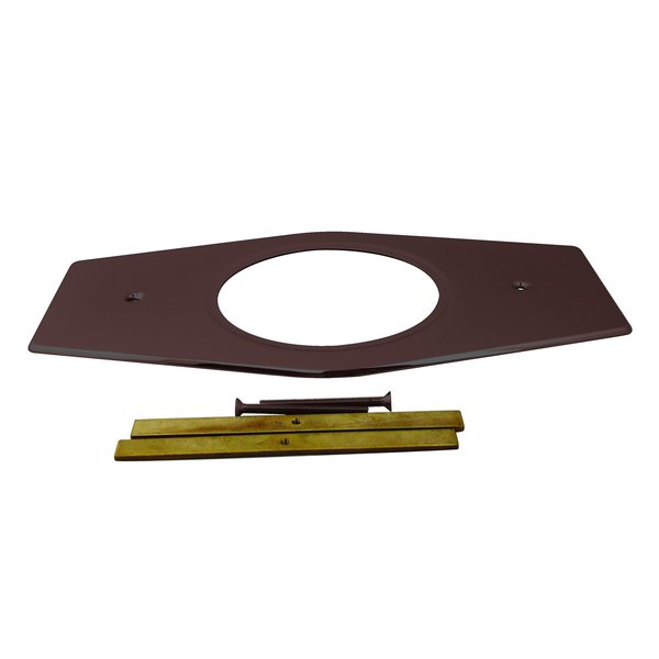 Westbrass One-Hole Remodel Plate for Moen and Delta in Oil Rubbed Bronze D502-12